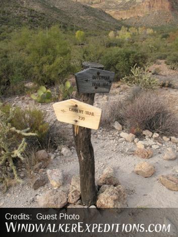 Superstition street sign