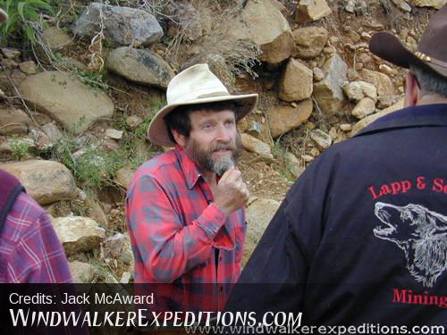 Prospector at Humbug Gold Mine 