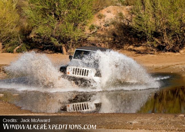 Jeep Splash, 4 wheeling in Arizona, Photography workshop.