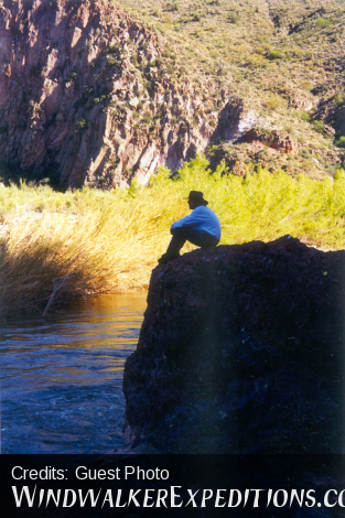 Milton Joseph in wilderness